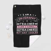 I Am A Geography Teacher Golfhanddoek (Insitu)