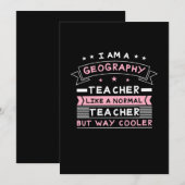 I Am A Geography Teacher Kaart (Voorkant / Achterkant)