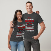 I am a grumpy old trucker my level of sarcasm depe t-shirt (Unisex)