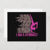 I Am A Gymnast Gymnastics Gymnastic Sports Lover G Briefkaart (Voorkant / Achterkant)