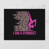 I Am A Gymnast Gymnastics Gymnastic Sports Lover G Briefkaart (Voorkant)