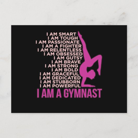 I Am A Gymnast Gymnastics Gymnastic Sports Lover G Briefkaart (Voorkant)