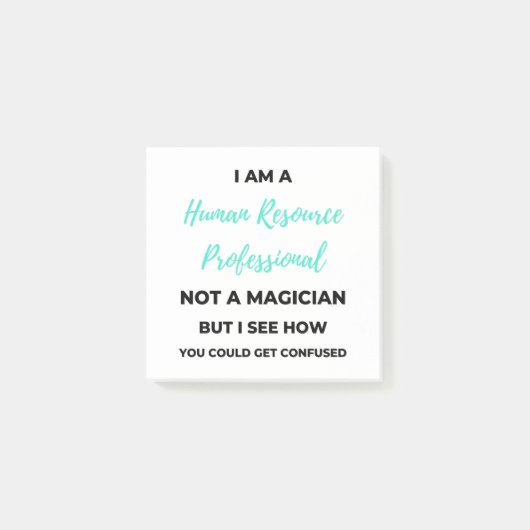 I Am A Human Resource Professional Not A Magician2 Post-it® Notes (Voorkant)