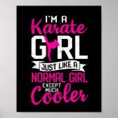 I am a karate girl, just like a normal one poster (Voorkant)