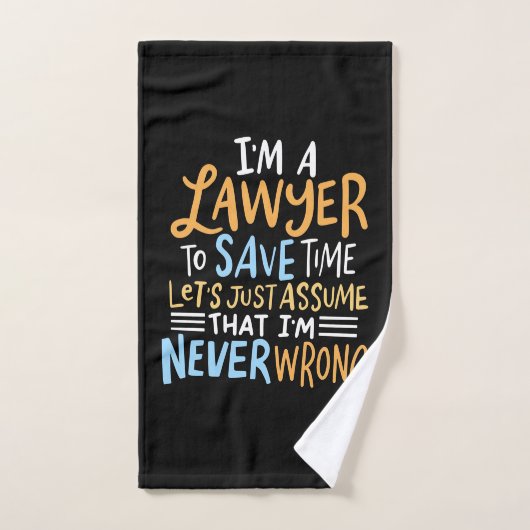 I Am A Lawyer To Save Your Time Handdoek (Handdoek)