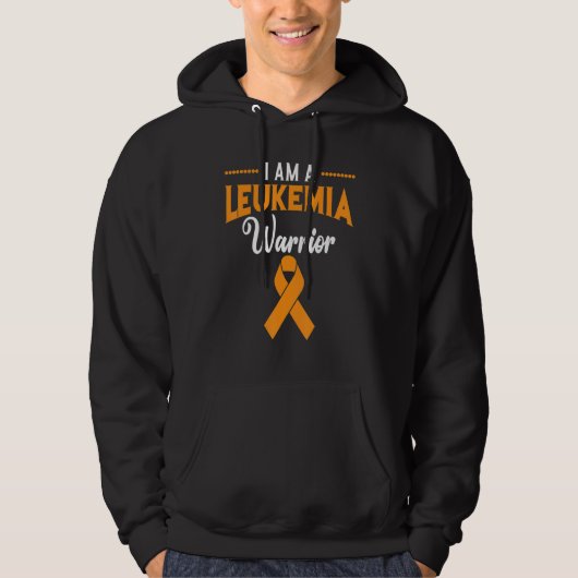 I Am A Leukemia Warrior Survivor Support Squad Hoodie (Voorkant)