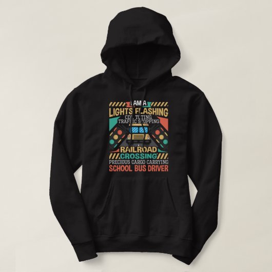 I Am A Lights Flashing CDL Toting School Hoodie (Design voorkant)