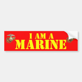 I AM A MARINE BUMPERSTICKER