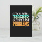 I Am A Math Teacher Kaart (Staand voorkant)