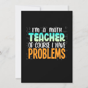 I Am A Math Teacher Kaart