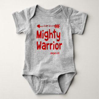 I Am A Mighty Warrior - Een stuk voor Baby Boy Romper