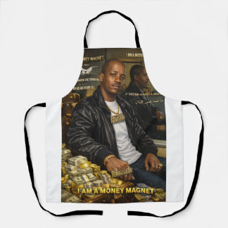 I AM A MONEY MAGNET APRON SCHORT