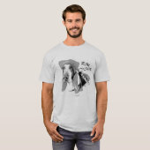 I am a Ninja Basset Hound T-shirt (Voorkant volledig)