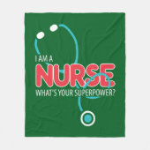 I am a Nurse Fleece Deken (Voorkant)