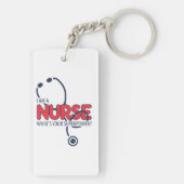 I am a Nurse Sleutelhanger (achterkant)