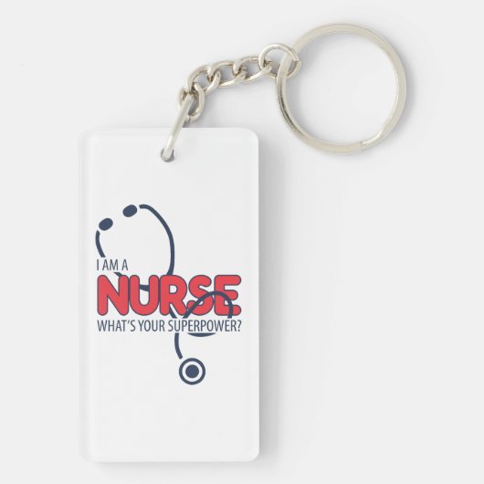 I am a Nurse Sleutelhanger (achterkant)