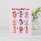 I am a princess King of Kings greeting card Feestdagenkaart (Staand voorkant)