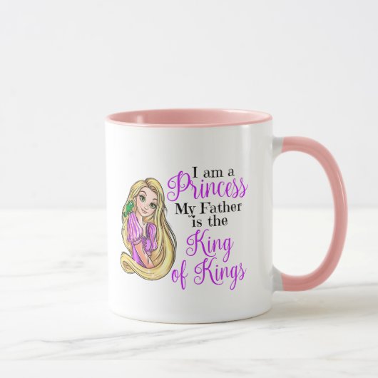 I am a princess Rapunzel coffee cup mug Mok (Rechts)