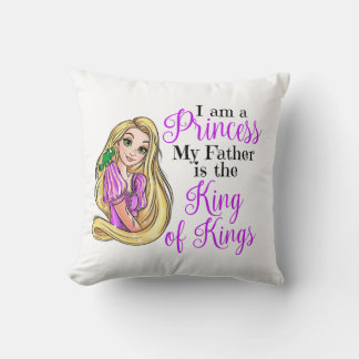 I am a princess Rapunzel throw pillow Kussen