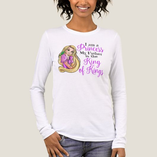 I am a princess Rapunzel women's long sleeve shirt (Voorkant volledig)