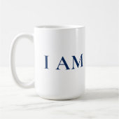 I AM A PRO | Bold Minimalist Blue Circle Mug Koffiemok (Links)