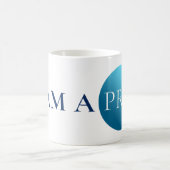 I AM A PRO | Bold Minimalist Blue Circle Mug Koffiemok (Center)