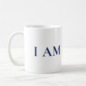 I AM A PRO | Bold Minimalist Blue Circle Mug Koffiemok (Links)