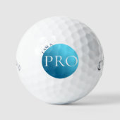 I AM A PRO - Custom Blue Golf Ball Golfballen (Voorkant)