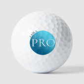 I AM A PRO - Custom Blue Golf Ball Golfballen (Voorkant)