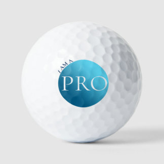 I AM A PRO - Custom Blue Golf Ball Golfballen