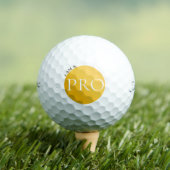 I AM A PRO | Custom Golden Golf Ball Golfballen (Insitu Shirt)