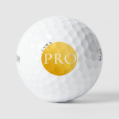 I AM A PRO | Custom Golden Golf Ball  Golfballen (Voorkant)