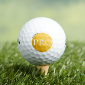 I AM A PRO | Custom Golden Golf Ball  Golfballen (Insitu Shirt)