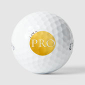 I AM A PRO | Custom Golden Golf Ball  Golfballen (Voorkant)