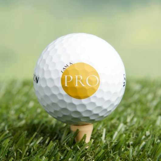 I AM A PRO - Custom Golden Golf Ball Golfballen (Insitu Shirt)
