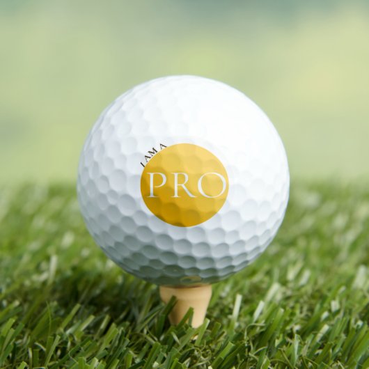 I AM A PRO | Custom Golden Golf Ball  Golfballen (Insitu Shirt)