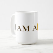 I AM A PRO | Elegant Gold Circle Motivational Mug Koffiemok (Voorkant links)