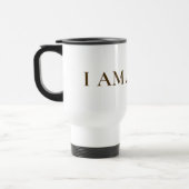 I AM A PRO | Elegant Gold Circle Motivational Mug Reisbeker (Links)