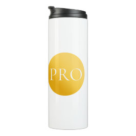 I AM A PRO | Elegant Gold Circle Motivational Mug Thermosbeker
