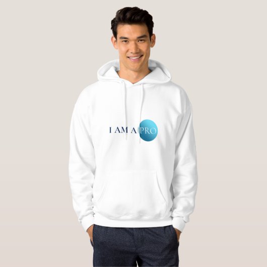 I AM A PRO | Empowerment Minimalist Hoodie (Voorkant volledig)