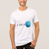 I AM A PRO | Empowerment Minimalist Tri-Blend Shirt (Voorkant)