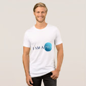 I AM A PRO | Empowerment Minimalist Tri-Blend Shirt (Voorkant volledig)