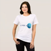 I AM A PRO | Empowerment Minimalist Tri-Blend Shirt (Voorkant volledig)