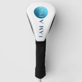 I Am a Pro – Minimal Athletic Statement Design Golfheadcover (Voorkant)