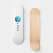 I Am a Pro – Minimal Athletic Statement Design Persoonlijk Skateboard (Voorkant)