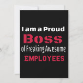 I am a Proud Boss of Freaking Awesome Employees Aankondiging (Voorkant)