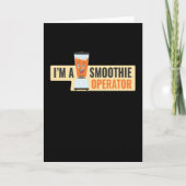 I Am A Smoothie Operator Fruity Kaart (Voorkant)