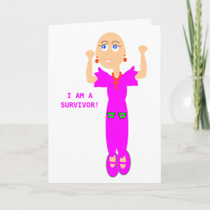 I Am A Survivor Greeting Card. Kaart