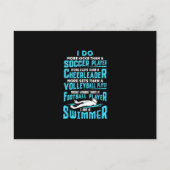 I Am A Swimmer Funny Swimming Pool Swim Lover Gift Feestdagenkaart (Voorkant)