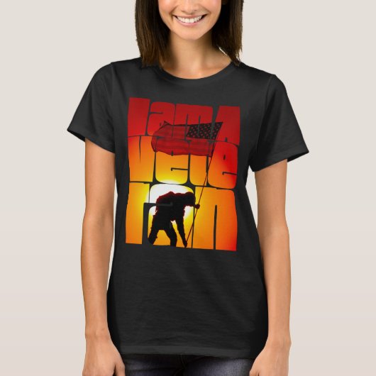 I am a Veteran American Military Soldier  4 T-shirt (Voorkant)